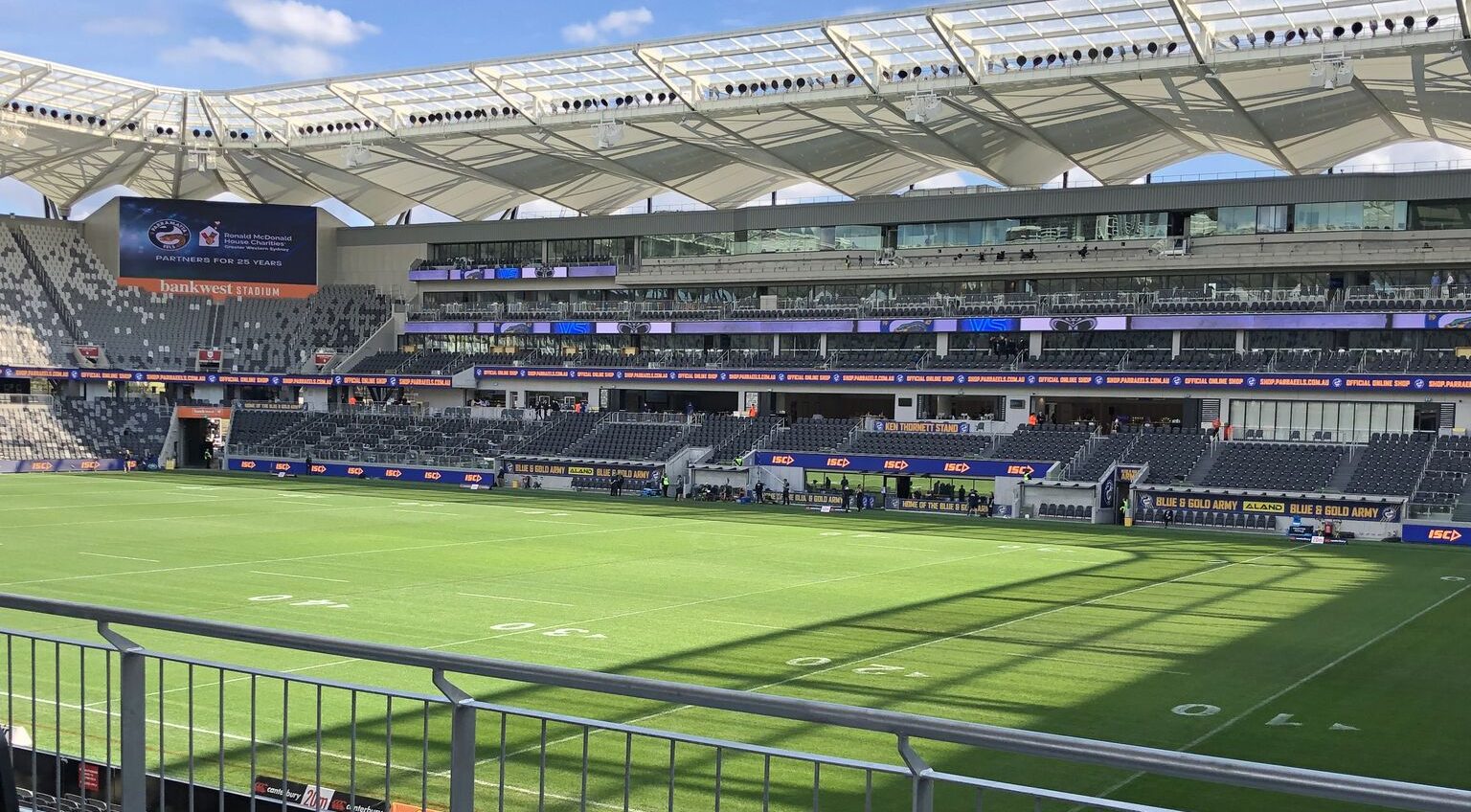 Bankwest Stadium Parramatta before the gates opened.