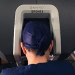 Richard Gallagher at the Single Port Robot Console